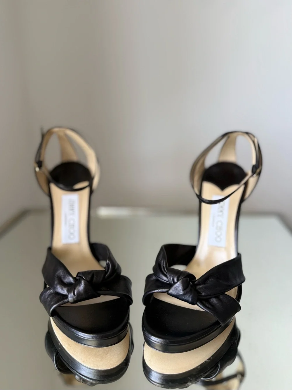 New Jimmy Choo - Rosie 120 leather sandals $1,095 37